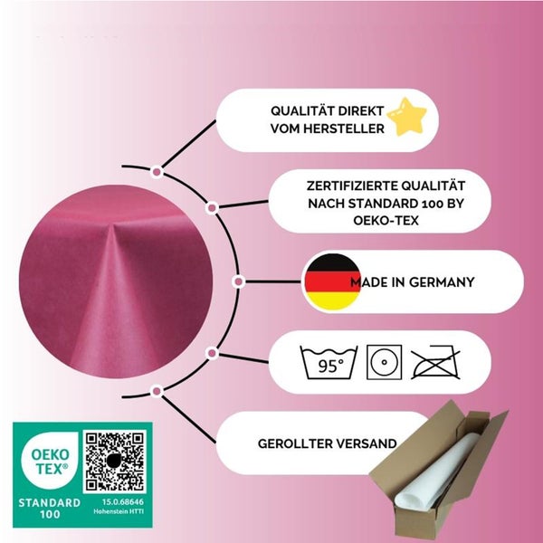 Sensalux Kombi-Set 1 Tischdeckenrolle 1m x 25m beere + Tischläufer 30cm blau