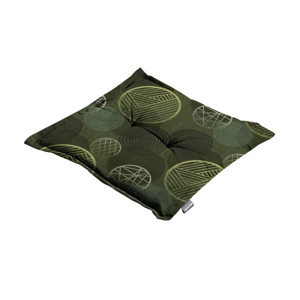 Sitzkissen Circle grün - Ca. 50x50 cm - 4er-Set