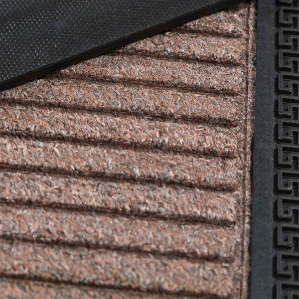 Fußmatte mit Rillenstruktur und Gummirand