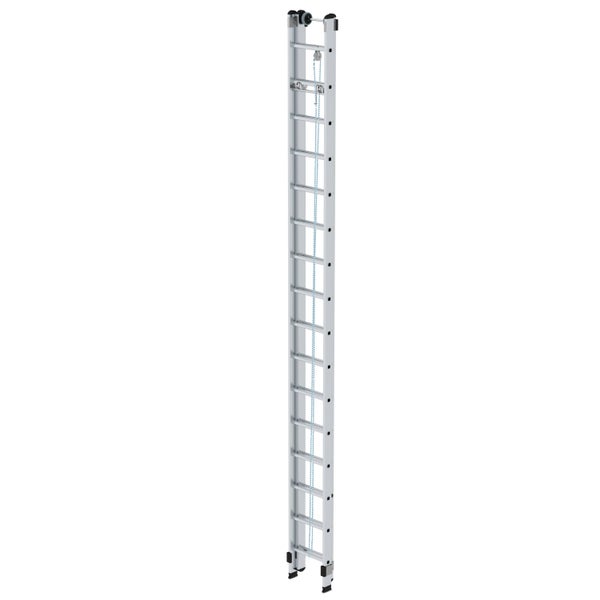 PROREGAL Sprossen-Seilzugleiter 2-Teilig Ohne Traverse 2 x 16 Sprossen