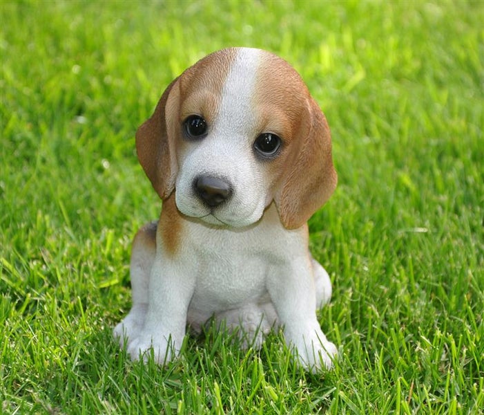 Dekofigur Gartenfigur Beagle Welpe
