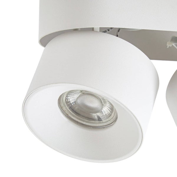 Runder LED Deckenstrahler mit verstellbarem Leuchtenkopf in modernem Design