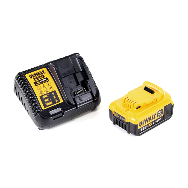 DeWalt Ladegerät DCB115 und Lithium-Ionen-Akku mit 18 Volt und 4,0 Amperestunden