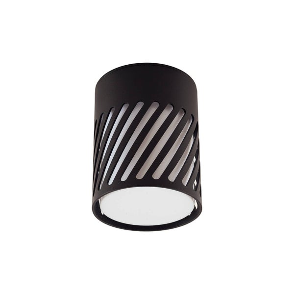 Lindby Deckenlampe Lurinda (spritzwassergeschützt (Modern) in Schwarz aus Aluminium (1 flammig, E27) - Aufbau-Deckenleuchte Deckenleuchte Lampe