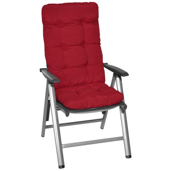 Beautissu Flair HL Hochlehner 120x50x8cm Rot (8tlg)