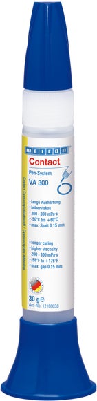 WEICON VA 300 Cyanacrylat-Klebstoff | Sekundenkleber für saugende und poröse Werkstoffe | 30 g