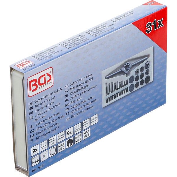 BGS Gewindeschneid-Satz M1 - M2,5 31tlg. - 902