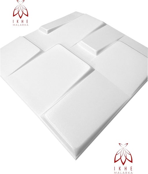 Polystyrol XPS Styropor 3D Paneelen Deckenpaneelen Dekoren 50x50cm 3mm stärke Tetris Weiß