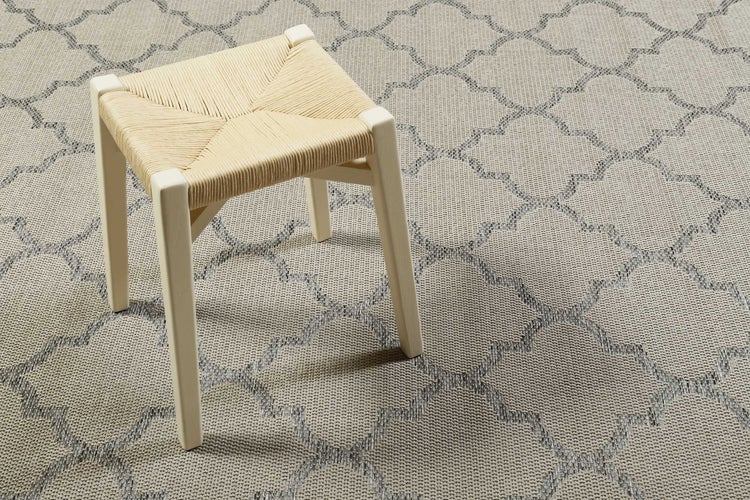Outdoor Teppich Beige Grau Gleamy WECONhome 160x225 cm