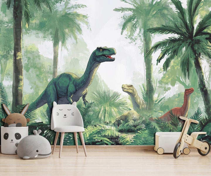 Fototapete Kinderzimmer Dinosaurier Vlies Tapete 350x250 cm