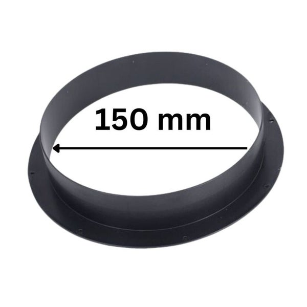PVC Anschluss Flansch 150 mm – Robuste, langlebige Befestigung für standardisierte Lüftungskanalrohre, einfache Montage, korrosionsbeständiger Kunststoff