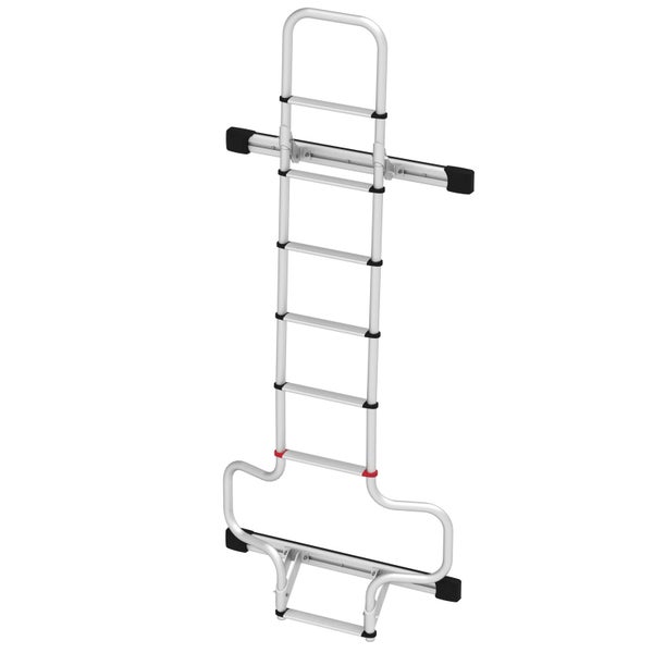 Notleiter aus Aluminium mit Haken und Sprossen für den Notfall