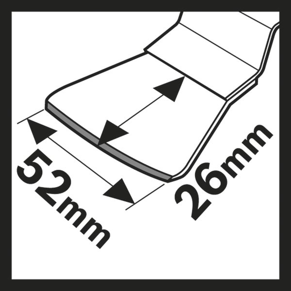 Bosch 10x HCS Schaber ATZ 52 SC biegesteif 26 x 52 mm - 2608664487