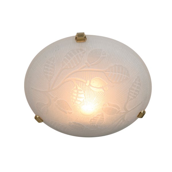 Deckenleuchte mit Blattmuster