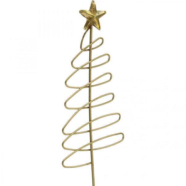 Dekorativer Weihnachtsbaum aus Metall mit Sternspitze