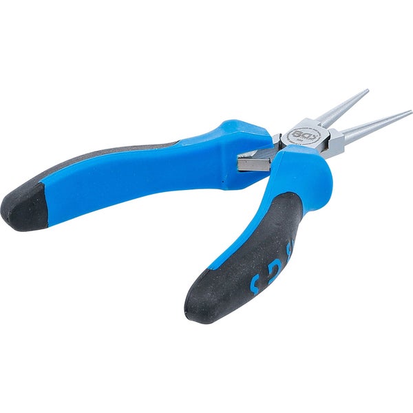 BGS Technic Elektronikzange mit runden Backen und blau-schwarzem Griff