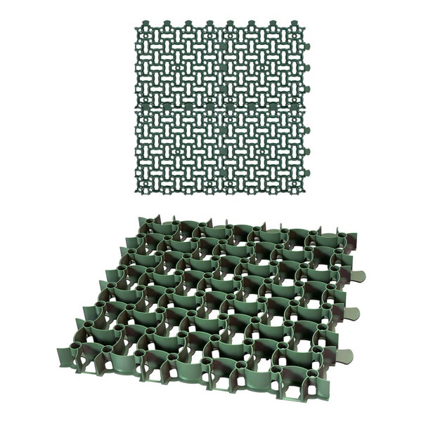 4x Rasengitter Paddockplatte 50x50 cm Reitplatzmatten Rasenmatten Rasenwaben Kiesgitter Parkplatzrasen 1 m²