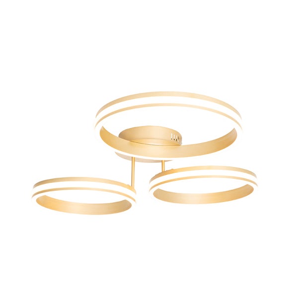 Deckenleuchte mit drei ringförmigen Elementen