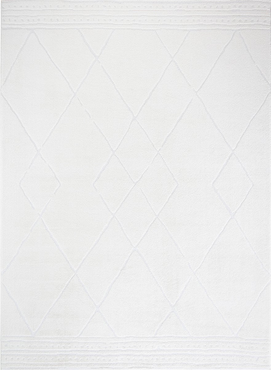 Etnhischer Berber Teppich - Elfenbein - 200x275cm - HANNAH