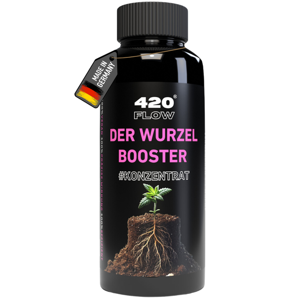 Flasche 420 Flow Wurzelbooster Konzentrat als Pflanzenstärkungsmittel