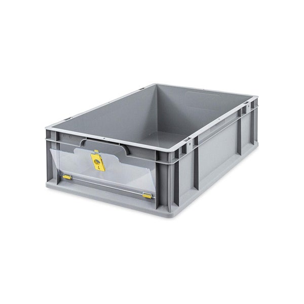 PROREGAL SuperSparSet 5x Eurobox NextGen Insight Cover HxBxT 17 x 40 x 60 34 Liter Niedrig/Gelb Eurobehälter Transportbox