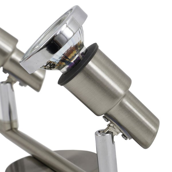 Deckenstrahler - 9,6W, 800lm, LED, schwenkbar, IP44, warmweiß, matt-nickel