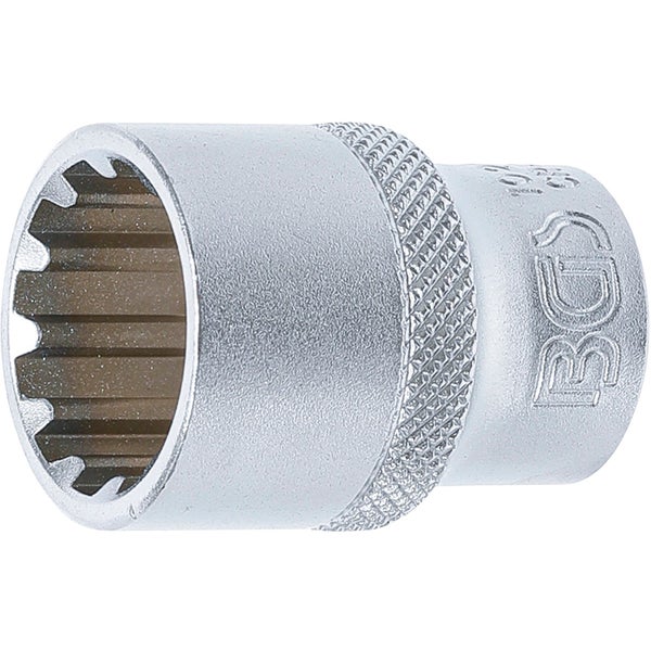 BGS Steckschlüssel-Einsatz Gear Lock Antrieb Innenvierkant 12,5 mm (1/2) SW 19 mm - 10219