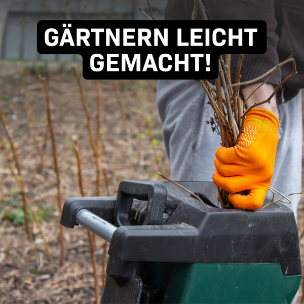VONROC Gartenhäcksler elektrisch 2500W - Messerhäcksler für Äste bis zu 45mm - Leise & Robust - Häcksler Maschine für Gartenabfälle inkl 45L Auffangsack