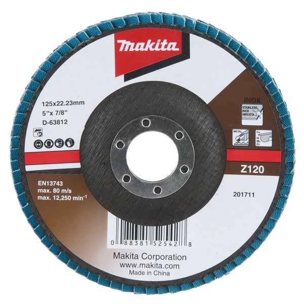 Makita Fächerschleifscheibe 125 mm Z120 - D-63812