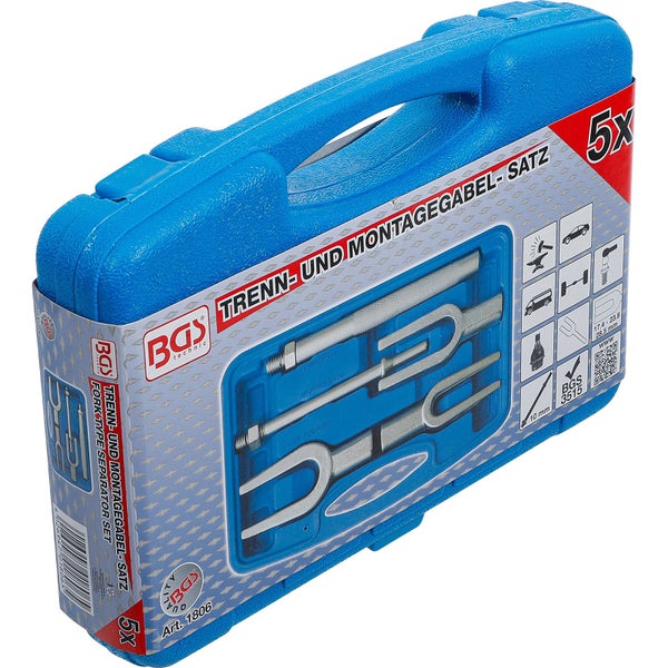 BGS Logo Traggelenk Ausdrücker Satz in blauem Koffer