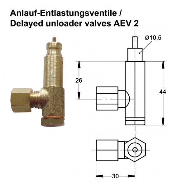 Entlastungsventil AEV2 für Condor Druckschalter