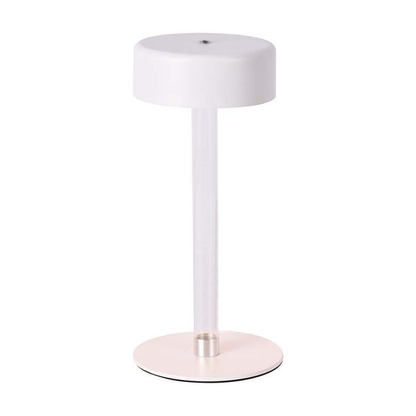 V-TAC VT-7567-W - Designer Lamps - Wiederaufladbare Tischlampen - IP20 - White+Transparent - 3