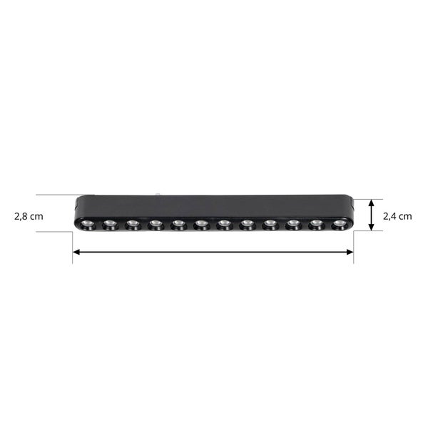 Lindby LED Lumaro (Modern) in Schwarz (10 flammig, ) Wohnzimmerleuchte