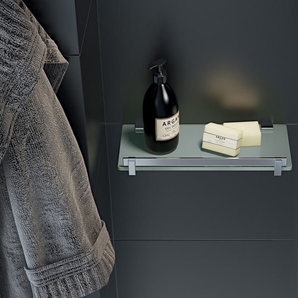 Ablage aus Aluminium und Glas | Calatea