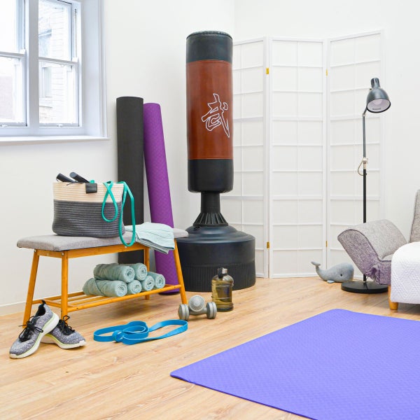 200x116 XXL Fitnessmatte - Rutschfest - 6mm Extra Breite Yogamatte Violett