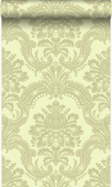 Origin Wallcoverings Tapete Ornamente Hellgrün - 53 cm x 10.05 m - 346525