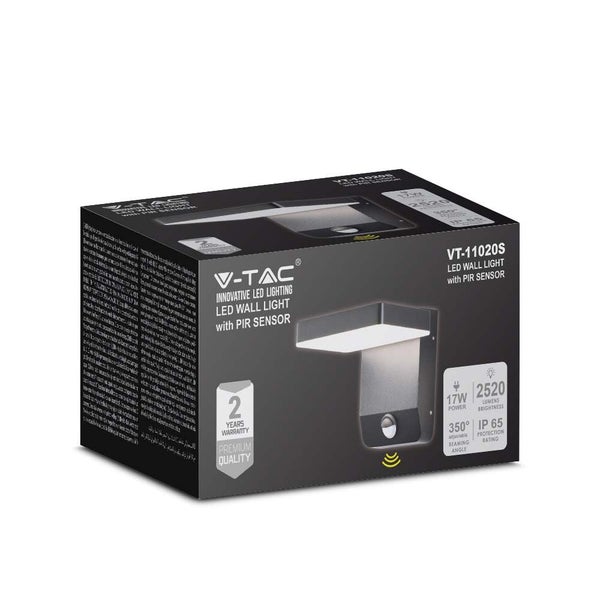 Verpackung einer V-TAC LED Wandleuchte mit PIR Sensor
