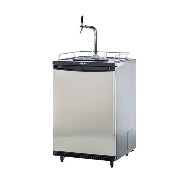 Fassbierkühlschrank, Kühlschrank für Bierfass bis zu 50L Fässer (Bierbar) - inkl. Schanksäule Elegant und Kompensatorhahn