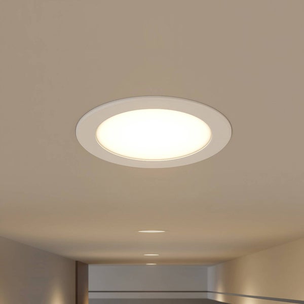 PRIOS LED Rida (Modern) in Weiß aus Aluminium (1 flammig, ) Badezimmerleuchte