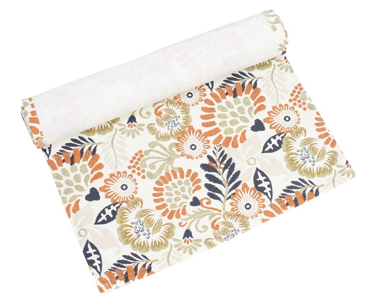 Rolle beschichtete Tischdecke mit Blumenmuster