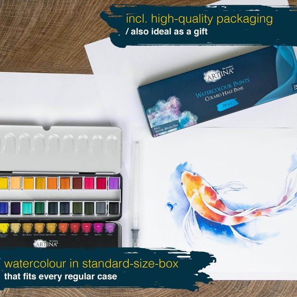 Artina Colaro Aquarell Wasserfarben 24er Set