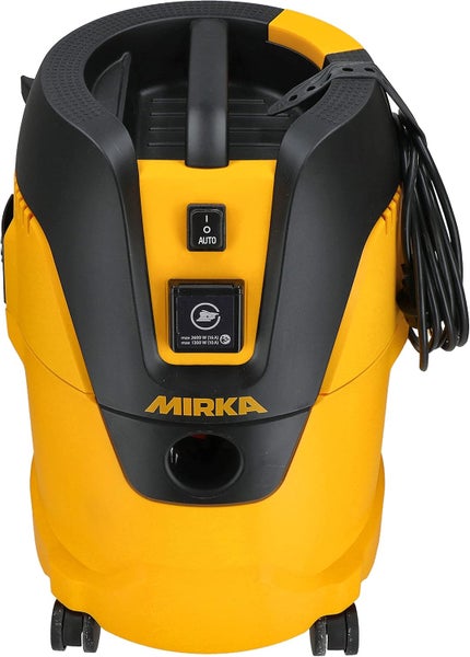 Mirka Industriestaubsauger Nass- und Trockensauger 25 Liter / Absaugschlauch / 1000 W Leistung / inkl. Adapter für Mirka Schleifmaschinen / Düsenset