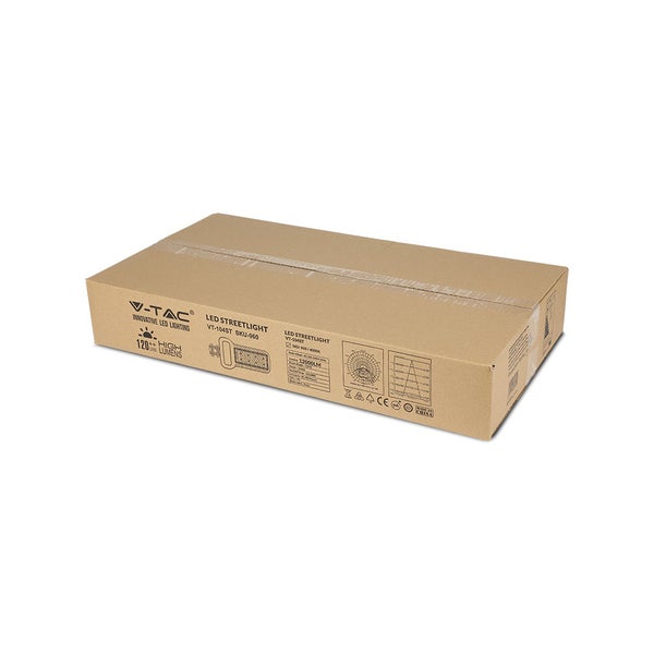 V-TAC VT-104ST - Graue schlanke LED-Straßenlampen - Samsung - IP65 - 100W - 12000 Lumen - 6400K -