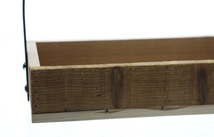 FRANK FLECHTWAREN | Dekoboard Bogengang, HOLZ, METALL, 37 x 14 x 7 cm, GH 30 cm