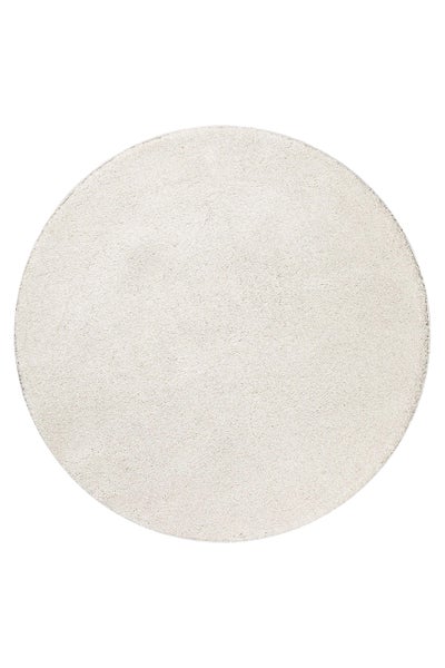 Kurzflorteppich Rund Creme Weiß Wogh WECONhome 200 cm rund