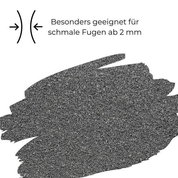 Fugensand Anthrazit 25 kg 0,02 - 2,2 mm Quarzsand Fugensand Basaltsplitt Splitt Pflastersand Fugen Sand Pflasterstein Basalt