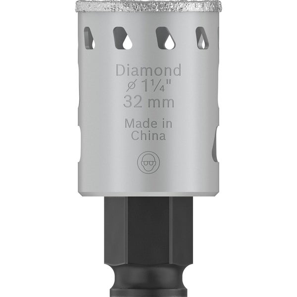 Diamant-Lochsäge mit einem Durchmesser von 32 Millimetern