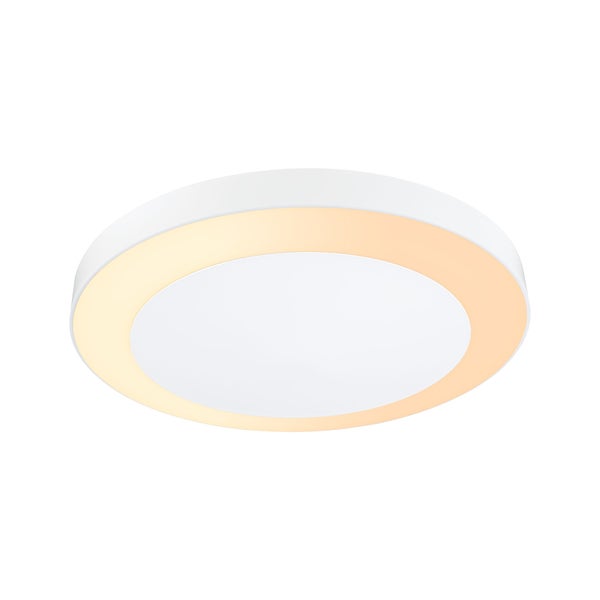 LED Deckenleuchte Smart Home Zigbee 3.0 Circula Dämmerungssensor insektenfreundlich IP44 rund 320mm Tunable Warm 14W 880lm 230V Weiß Kunststoff