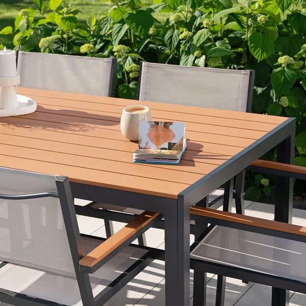 Home Deluxe Gartentsich CANTOS SEDIA 150 x 90 cm |Gartenmöbel, Loungemöbel, Aluminiumtisch, Balkontisch