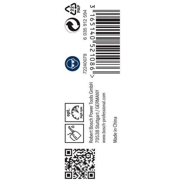 Verpackungsdetails mit Barcode, Recyclinghinweisen und Herstellerinformationen.